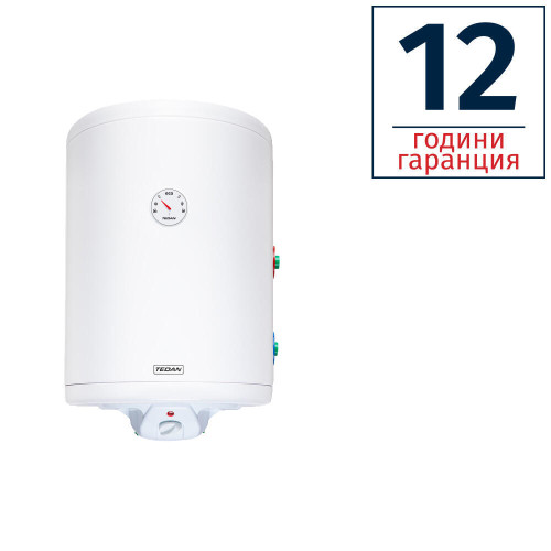 БОЙЛЕР TEDAN COMBI INOX 50л, вертикален, неръждаем, една серпентина, изводи отдясно, 2kW